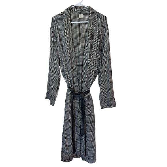 Polo Ralph Lauren Underwear Vintage Houndstooth Checkered Robe Size L/XL Cotton - Picture 1 of 8